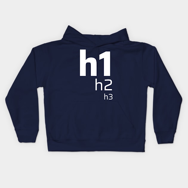 H1 Tag Kids Hoodie by CyberChobi